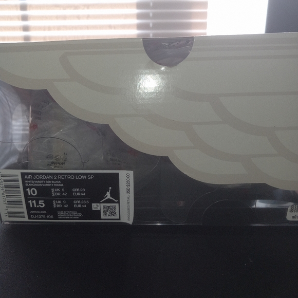 NIKE Jordan 2 SP x OFF WHITE Red/White - Picture 3 of 3